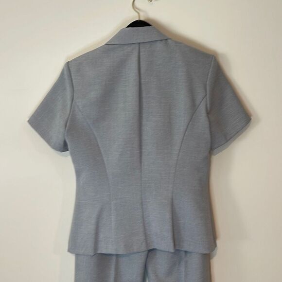 Scarlett 2 pc Vintage Suit. Woman’s Size 5/6 Light Gray. Embroidery on Jacket - Picture 2 of 16